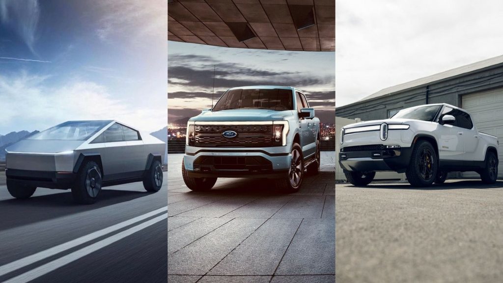 Electric Pickup Trucks Faceoff Tesla Cybertruck Vs Ford F