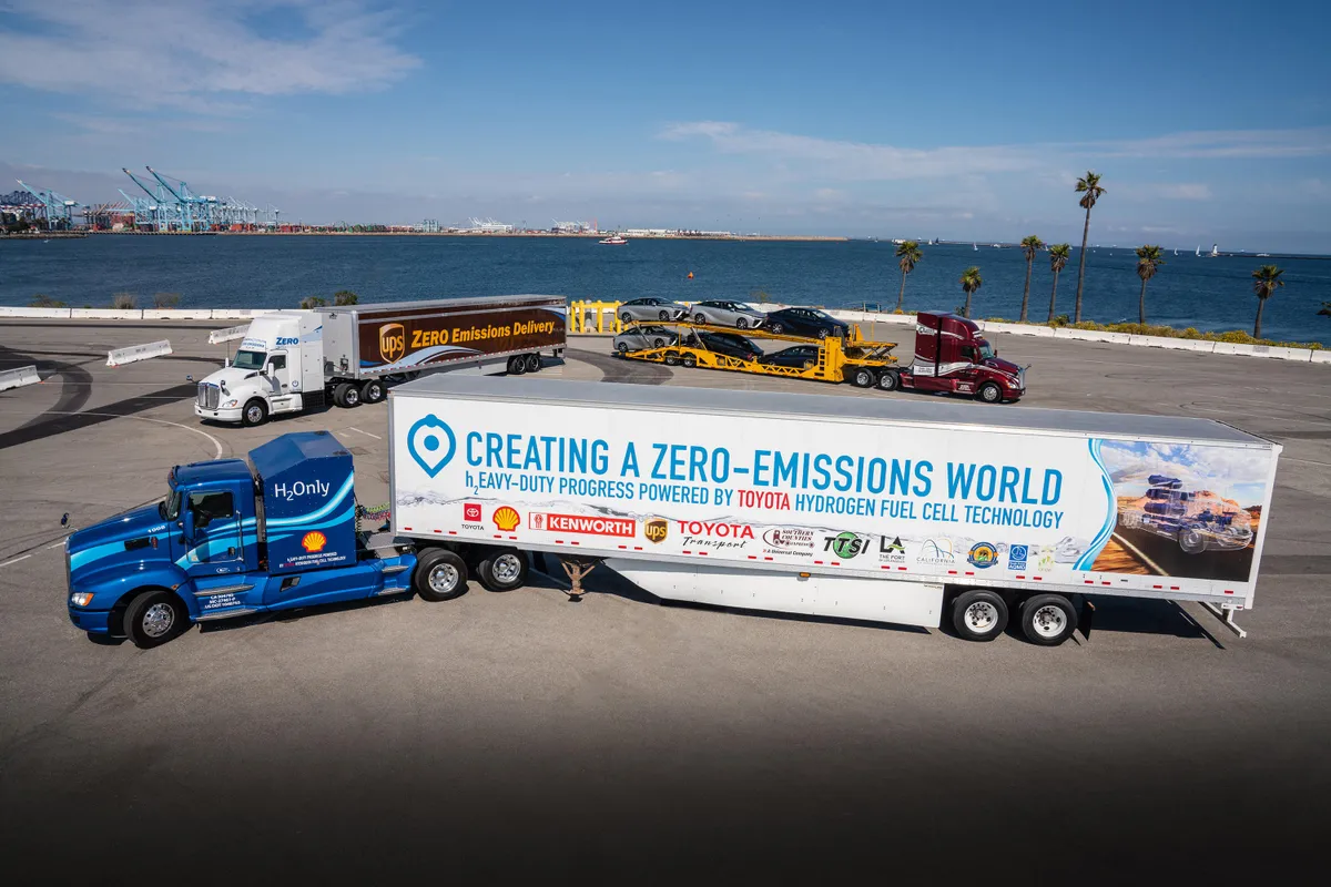 Hydrogen powered trucks