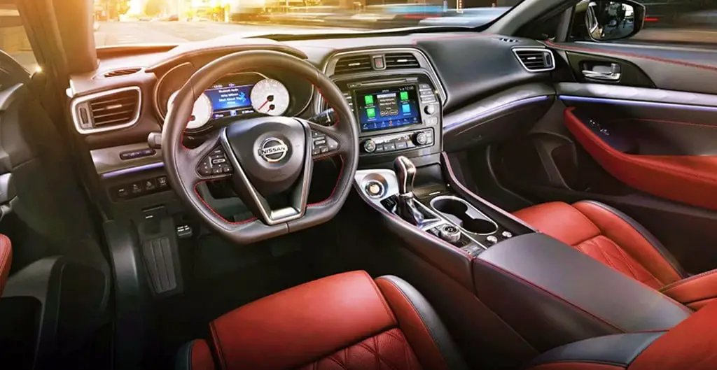 Interior of Nissan maxima