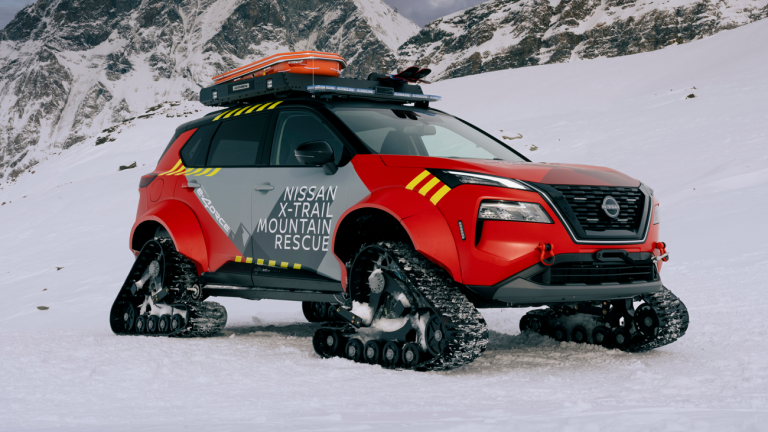 This Tank-Tracked Nissan X-Trail Is Ready For Mountain Rescue Duty