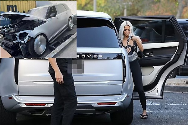 Kim Kardashian’s Wrecked Range Rover Is Up For Sale For N100k – Nearly The Price Of A New One