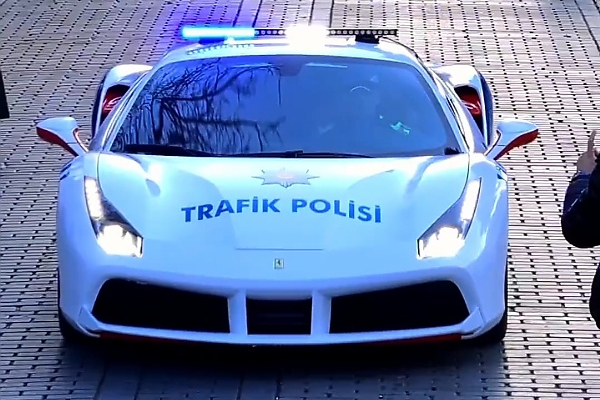 Ferrari 488 Seized From Criminal Gang Begins Patrol Duties With Turkish Traffic Police