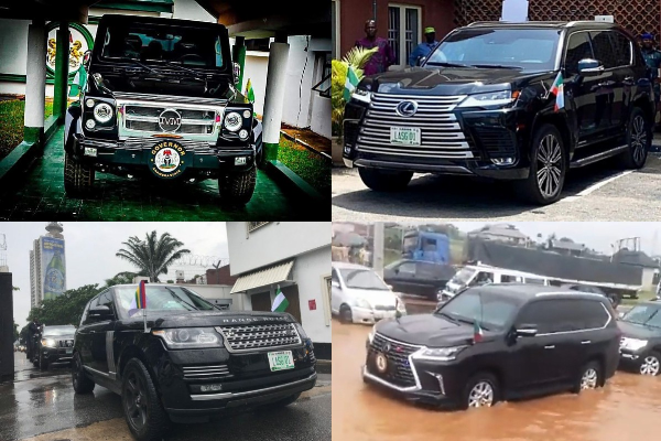 5 Different Official Car Models Used By Nigerian State Governors, From IVM G80 To Lexus LX 600