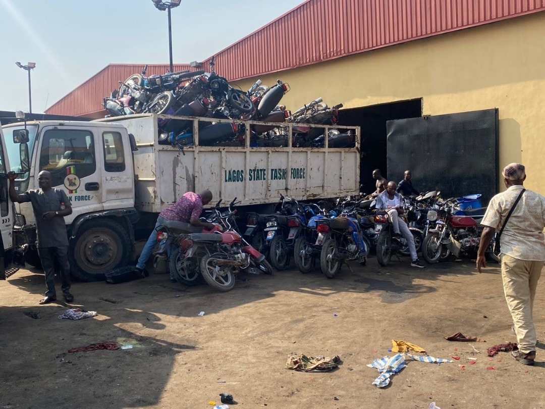Taskforce Confiscates 355 Okadas, Nigerian Police Force Details Stolen Car Reporting, Lagos State Government Terminates 25% Transport Fare Discount, Weekly News Recap