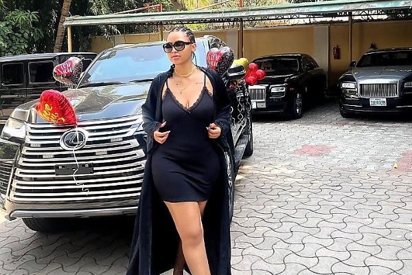 Regina Daniels Receives Lexus LX 600 Worth ₦500m As A Valentine’s Day Gift From Her Husband