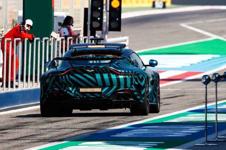 New 656bhp Aston Martin F1 safety car breaks cover in Bahrain