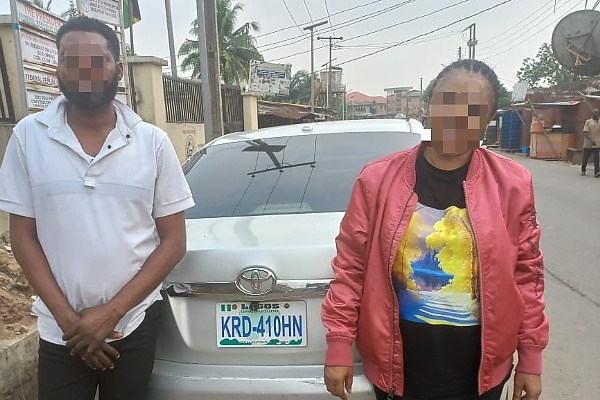 Lagos Police Arrests Two Trying To Kidnap Sec. School Student, Impound Their Tinted Toyota Camry