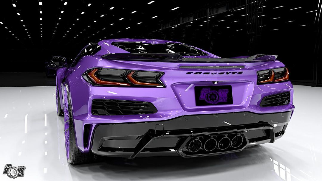 Corvette Creativity: 412donklife's Visionary Purple Rendition