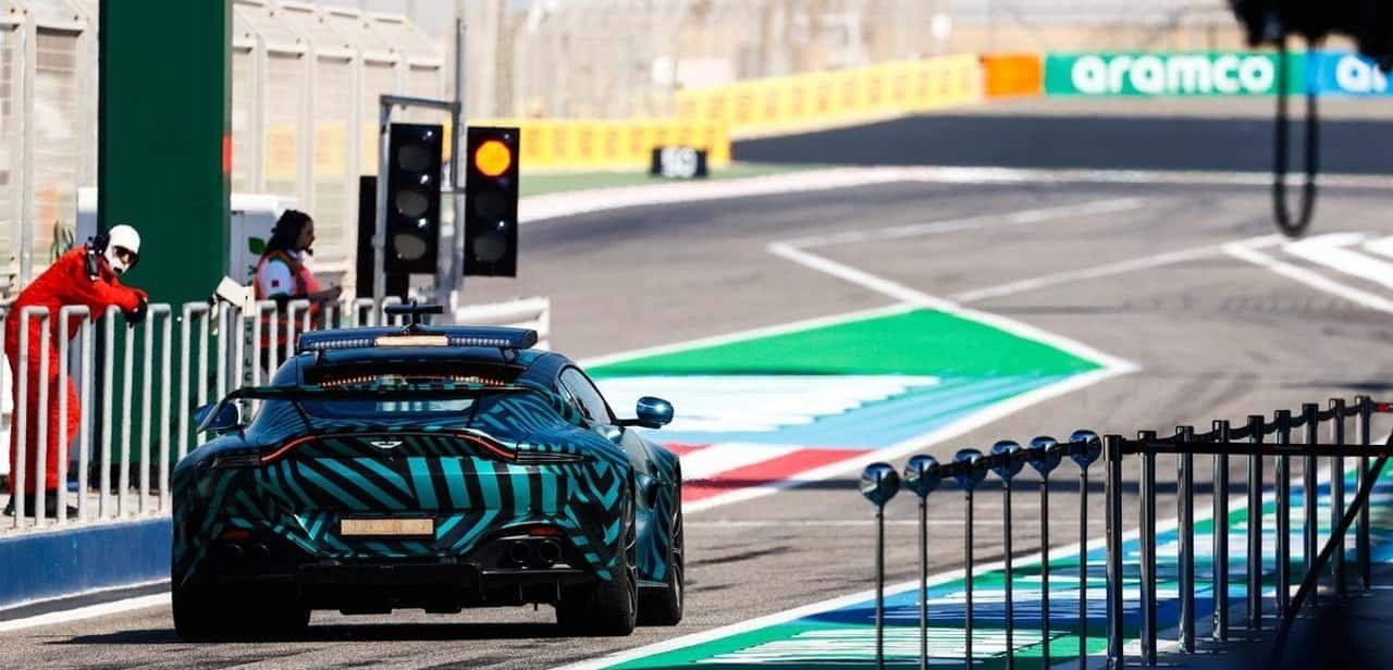 New 656bhp Aston Martin F1 Safety Car Spotted in Bahrain