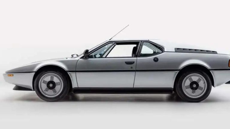 Rare BMW M1 Auction: Silver Metallic Gem with Original Features