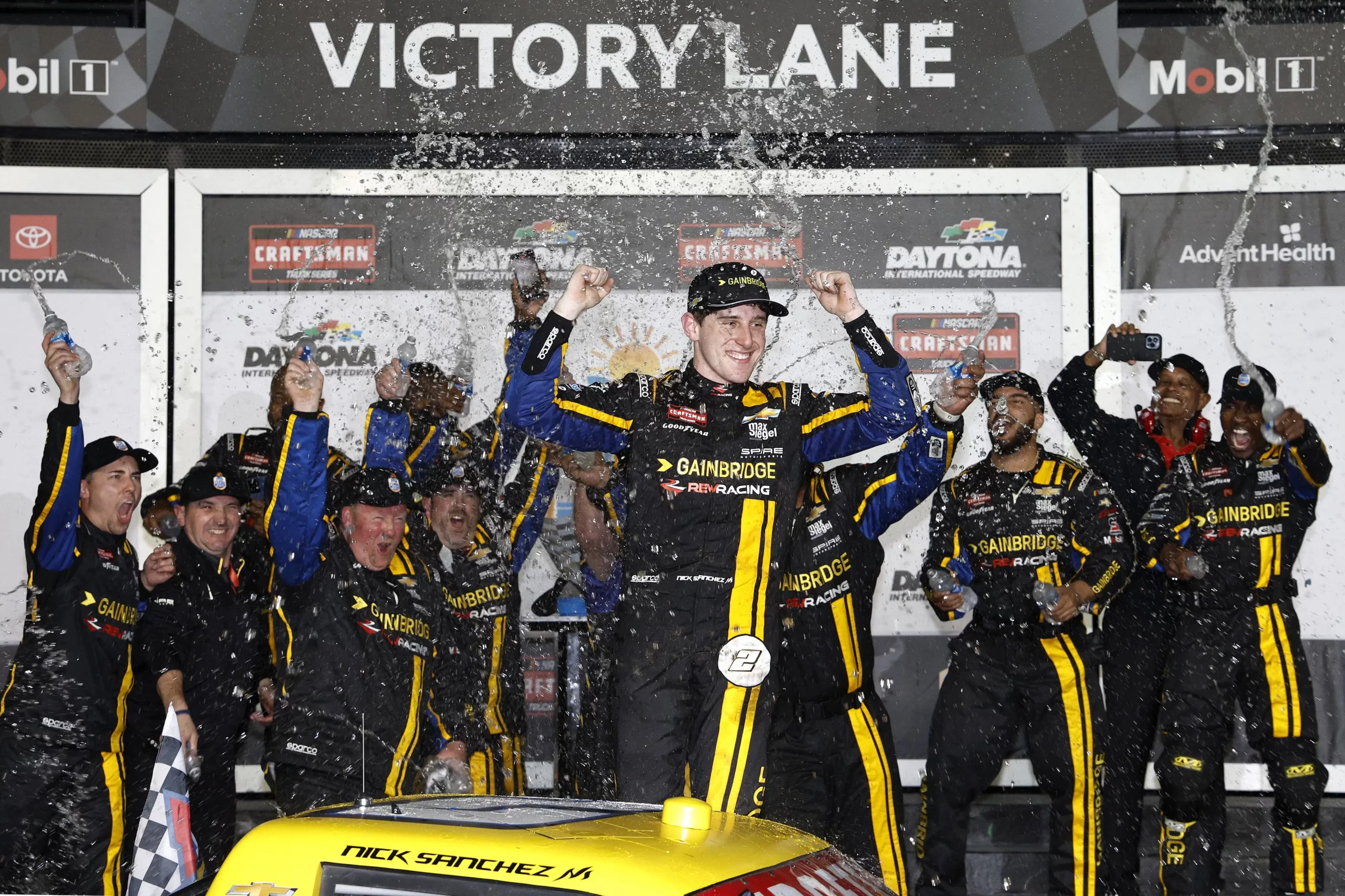 Sanchez Secures First NASCAR Victory in Dramatic Overtime Finish