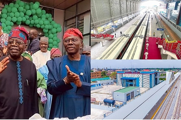 President Tinubu Commissions Lagos Red Line Infrastructure, To Carry 500,000 Passengers Per Day 