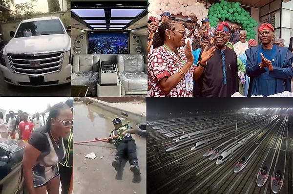 Ooni Of Ife’s Bulletproof Cadillac, Tinubu Commissions Red Line, Police Remand Mercedes Driver, LASG Hints On Green/Purple Rail Lines, News In The Past Week