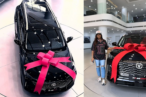 Kizz Daniel’s Wife Bags Endorsement Deal With Mikano Motors, Gets Changan CS55 SUV