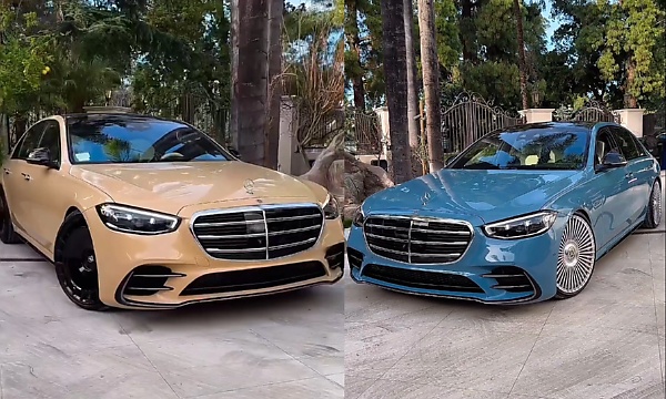Photos : Which Color On The Mercedes-Benz S-Class Sedans Is Your Favorite – Blue Or Sand?