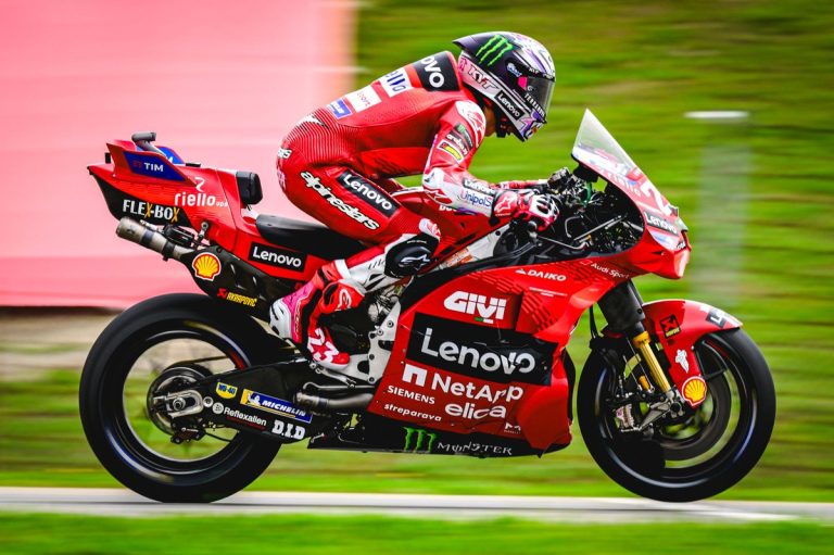 MotoGP Portuguese GP: Bastianini tops FP2, Marquez has first Ducati crash