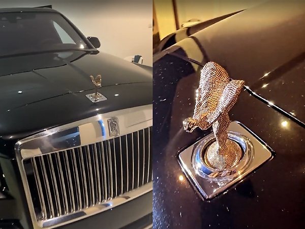 Burna Boy Buys Customized Rolls-Royce Cullinan With Diamond-encrusted Bonnet Ornament