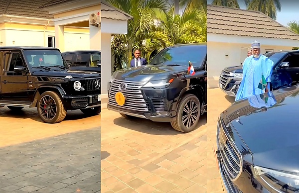 Check Out The Multi-billion Naira Worth Of Luxury Cars Spotted During APC Political Meeting (Video)