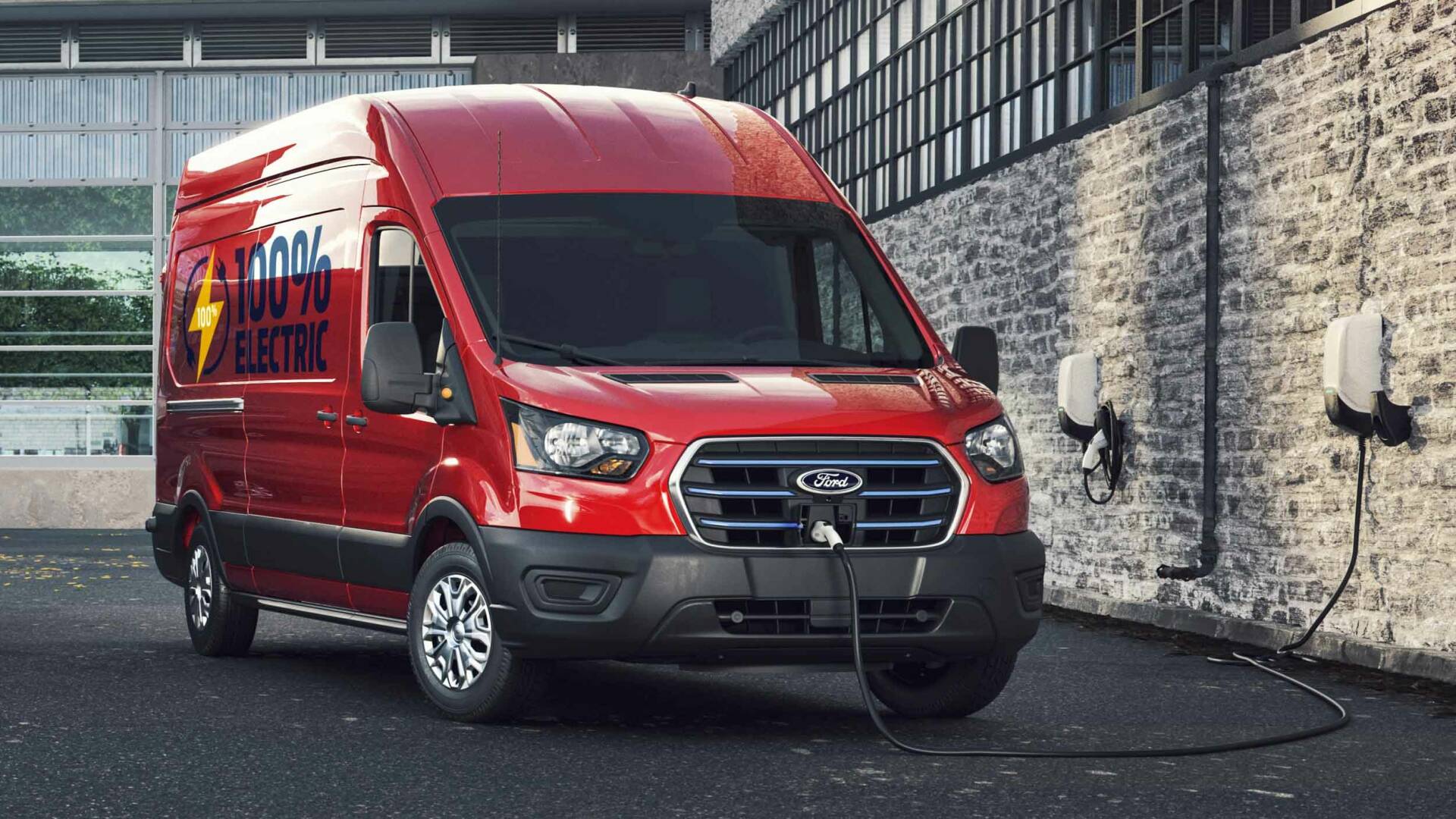 A 2022 Ford E Transit (Credits: Ford)