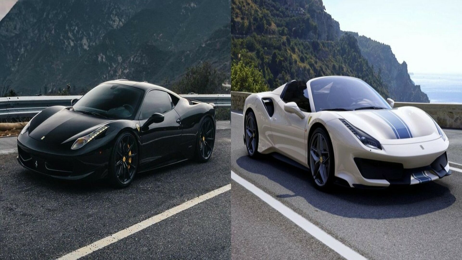 A Ferrari 458 (Left) And A Ferrari 488 (Right) (Credits Ferrari)