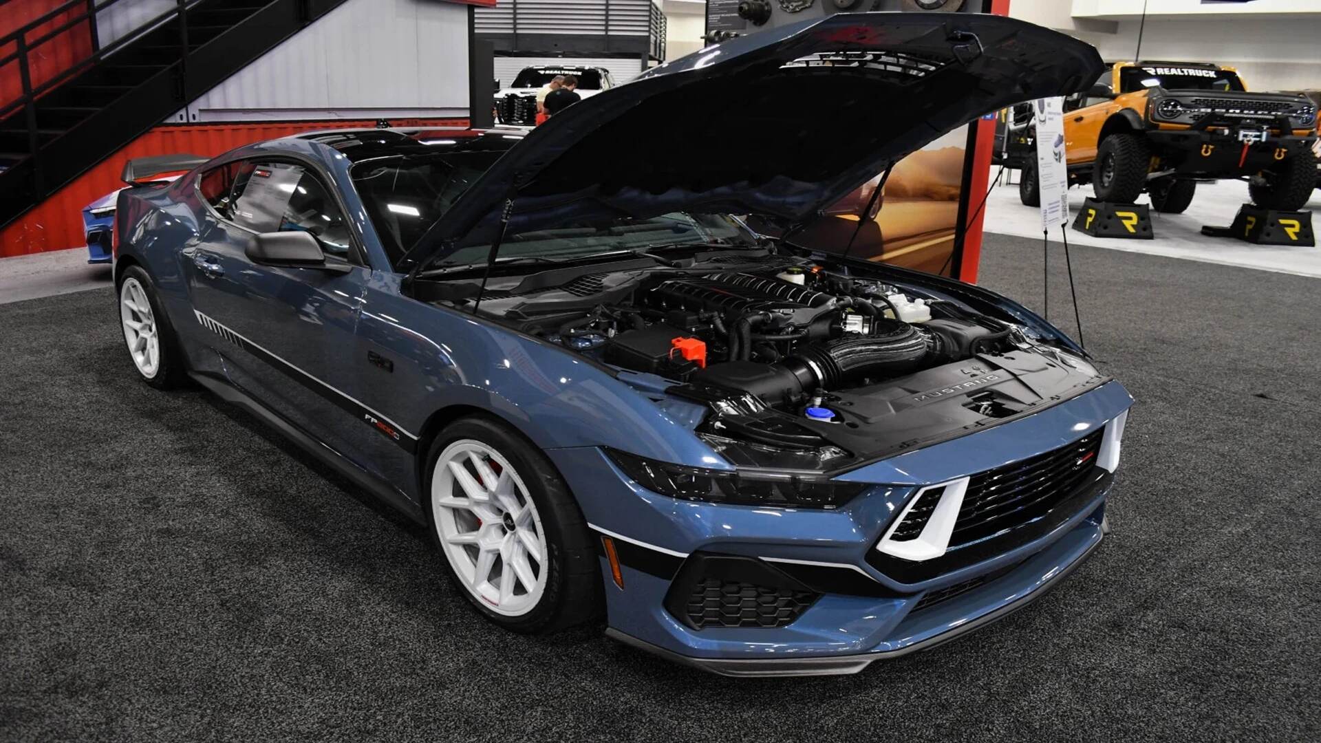 A Ford Mustang Darkhorse Equipped With The Mustang FP800S Supercharger Kit (Credits Ford Muscle)