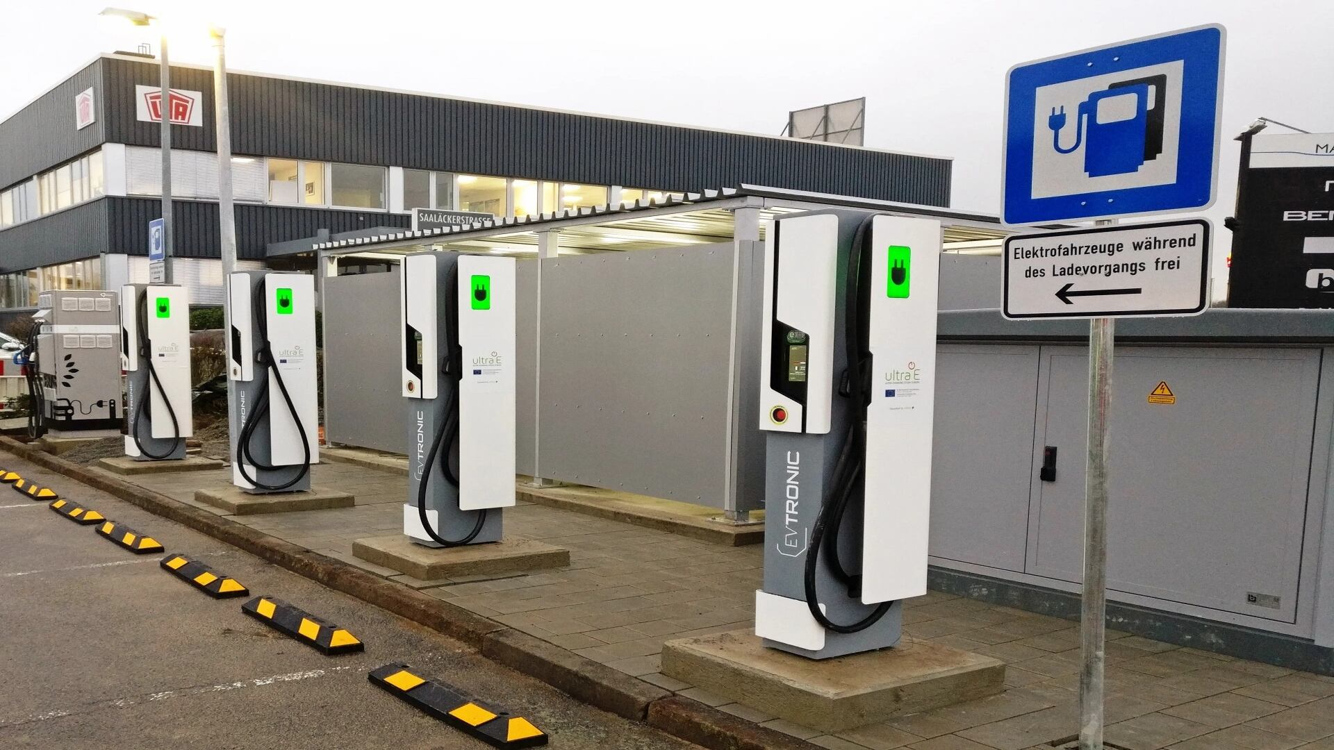 AN Electric Vehicle Charging Staion In Europe
