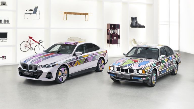 BMW Reveals Electric i5 Art Car With Color-Changing Technology