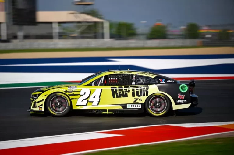 Byron Tops Practice Charts in NASCAR Road Course