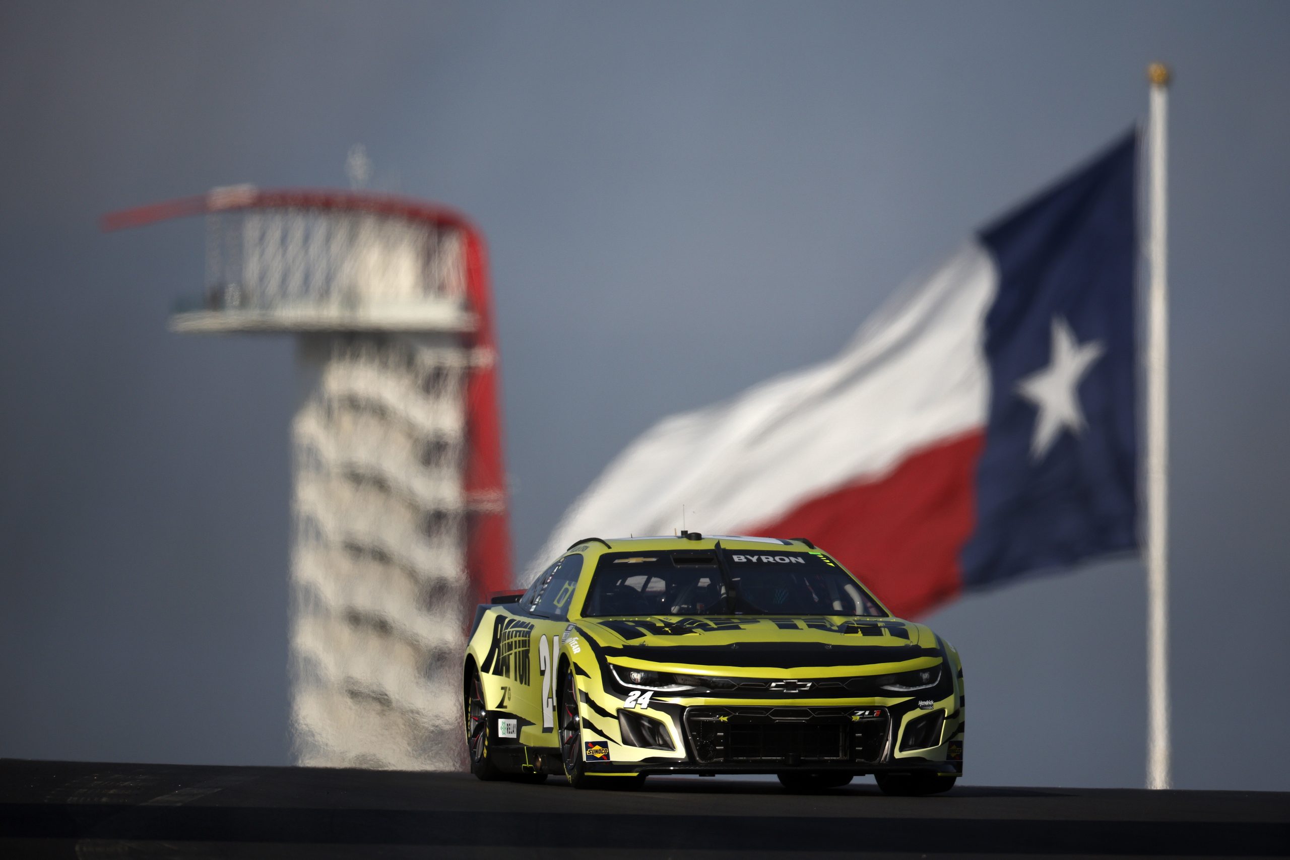 Byron Tops Practice Charts on NASCAR Road Course