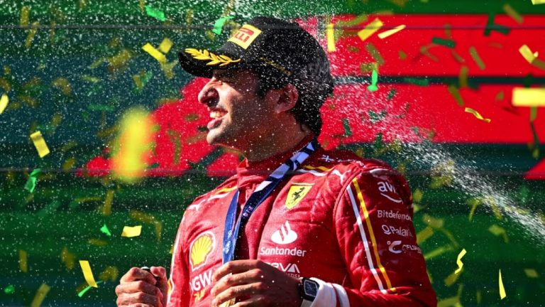Carlos Sainz Shines As Verstappen's Streak Ends Ferrari's Victory In Australian Grand Prix