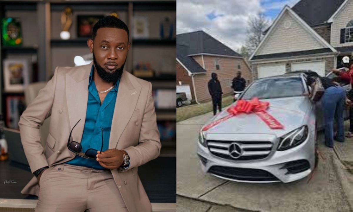 Comedian A.Y's Sister Surprises Husband with Mercedes-Benz E-Class as 50th Birthday Gift