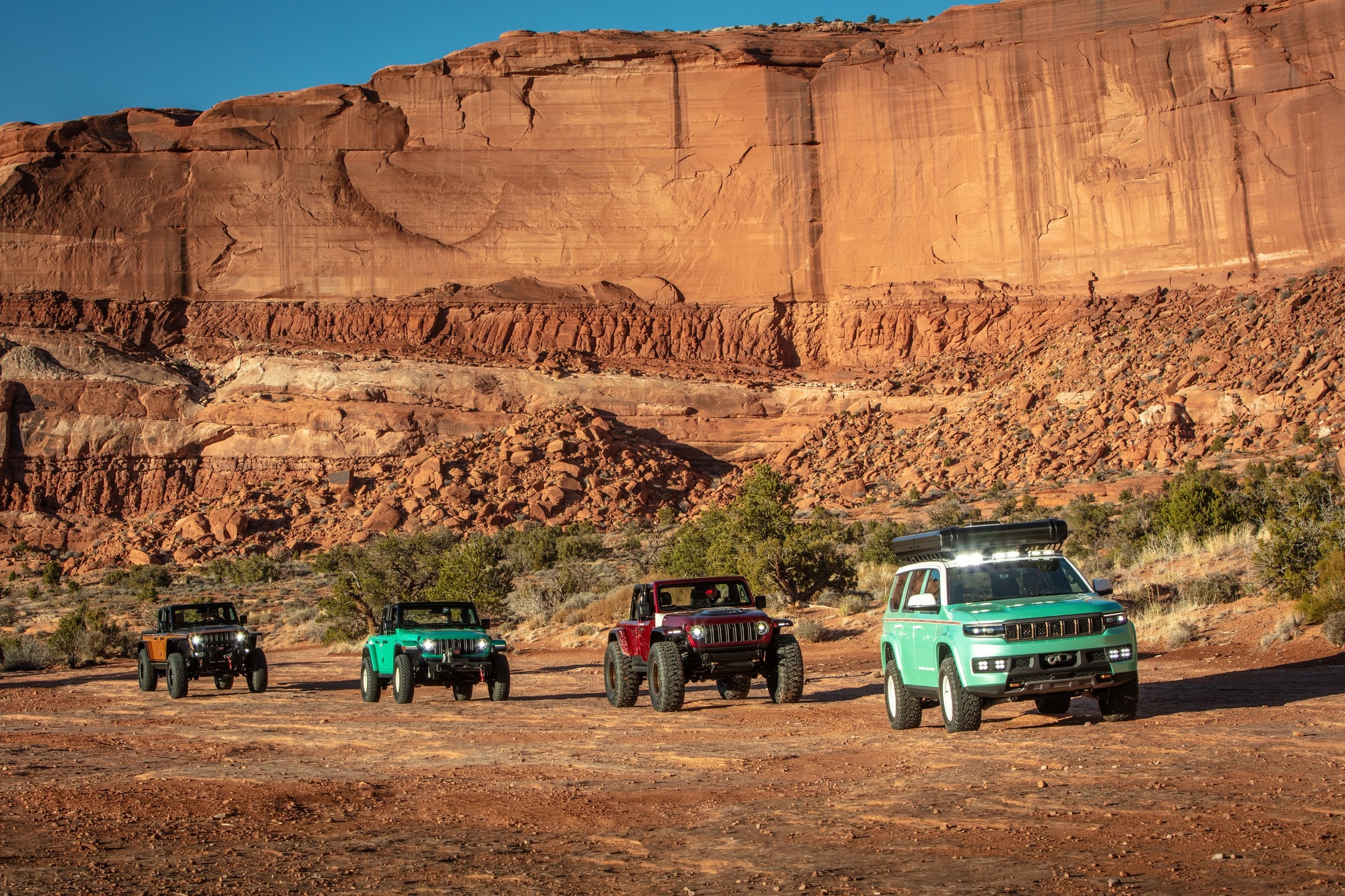 Jeep's New Concepts at Easter Safari Eye-Catching Prototypes Hit Moab Trails