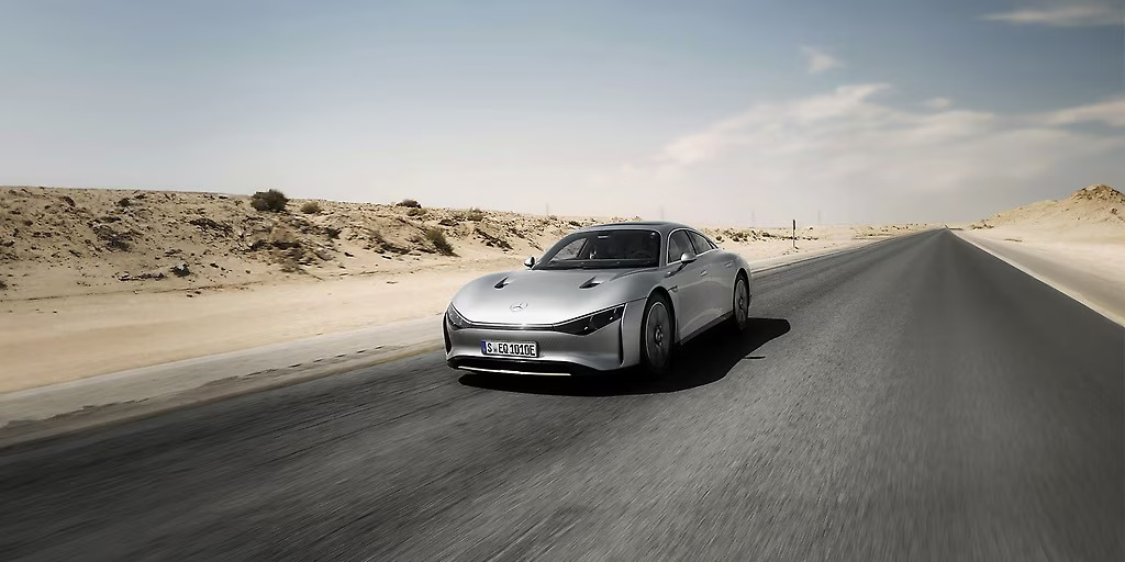 Mercedes' Vision EQXX Concept Travels 1000 Km on One Charge in Dubai Once More