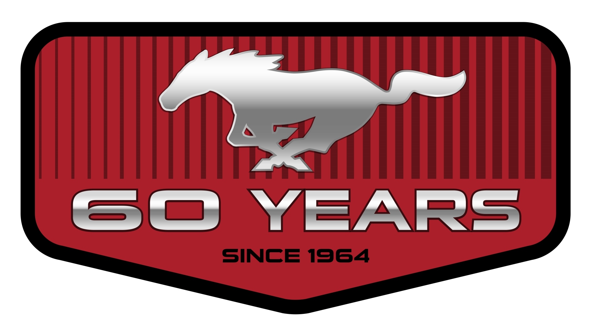 Mustang's 60th Anniversary Logo (Credits Ford Newsroom)