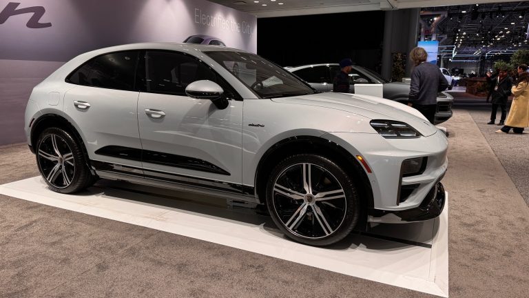 Porsche Macan Electric Luxury EV Spotlight at NY Auto Show