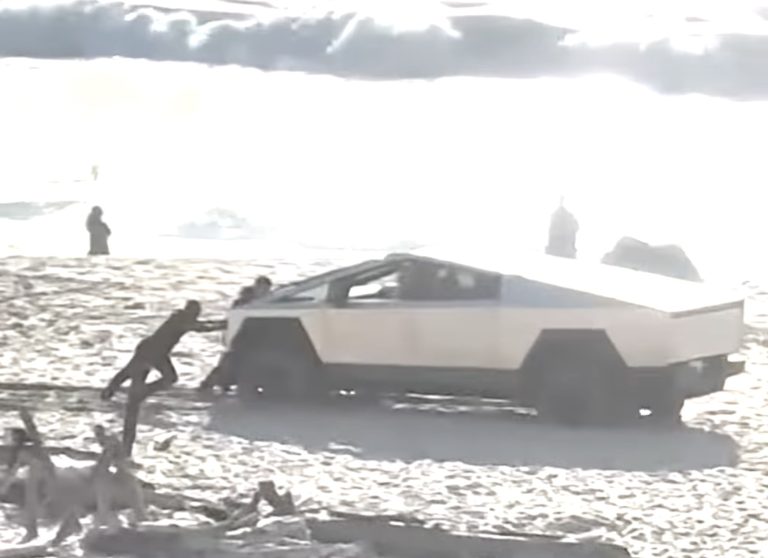 Tesla Cybertruck Stuck Lessons Learned on Marina State Beach