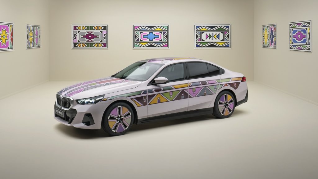 BMW Reveals Electric i5 Art Car With Color-Changing Technology - DAX Street