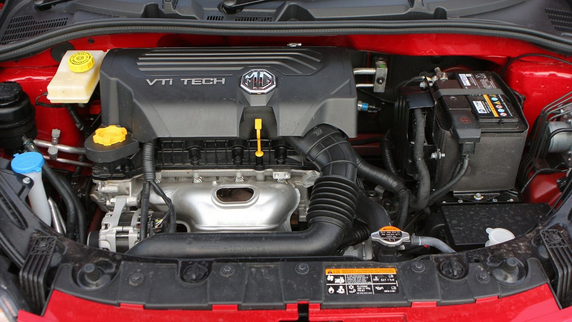 The Engine Bay Of The MG 3