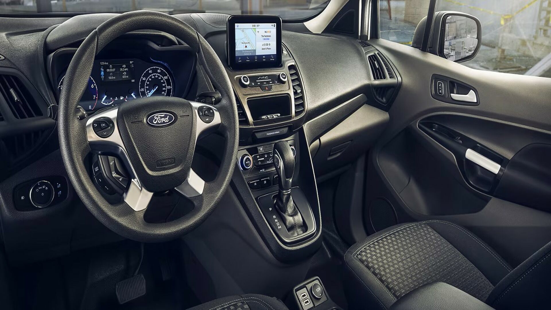 The Interior Of A Ford Transit Connect Vehicle (Credits": Ford)