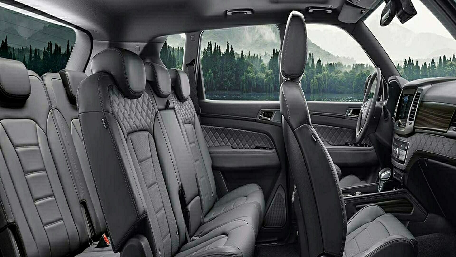 The Interior Of The New Laxury SsangYong Rexton SUV (Credits: SsangYong)