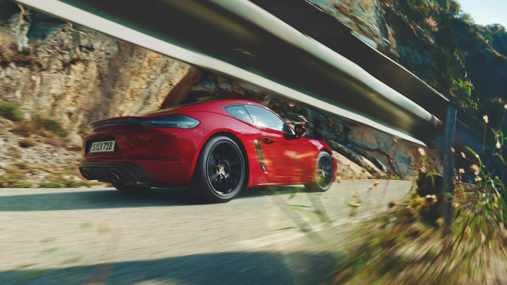 The Side Profile Of The Electric Porsche 718 Boxster