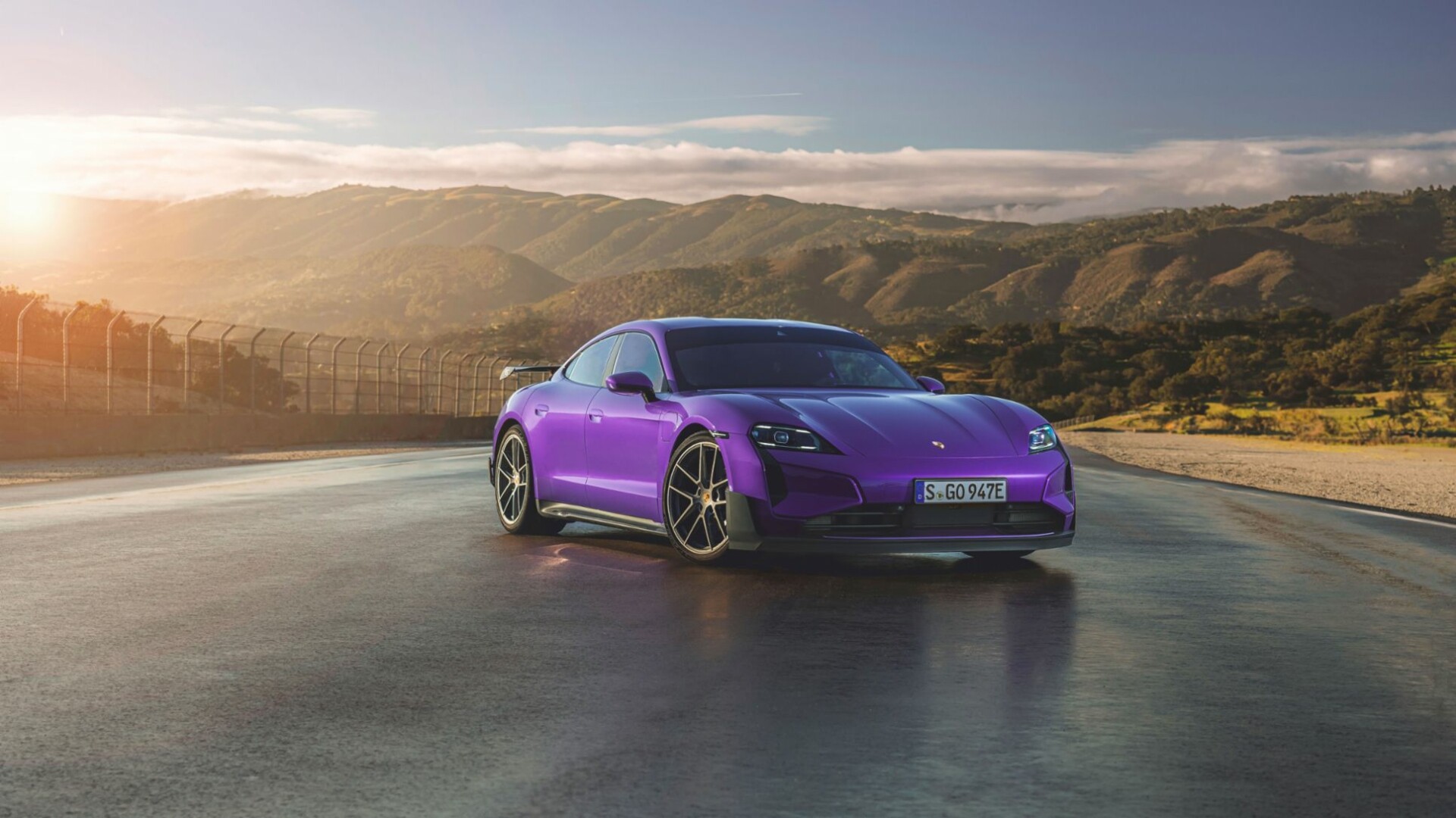 The Sky Purple Taycan Turbo GT (Credits Porsche Newsroom)