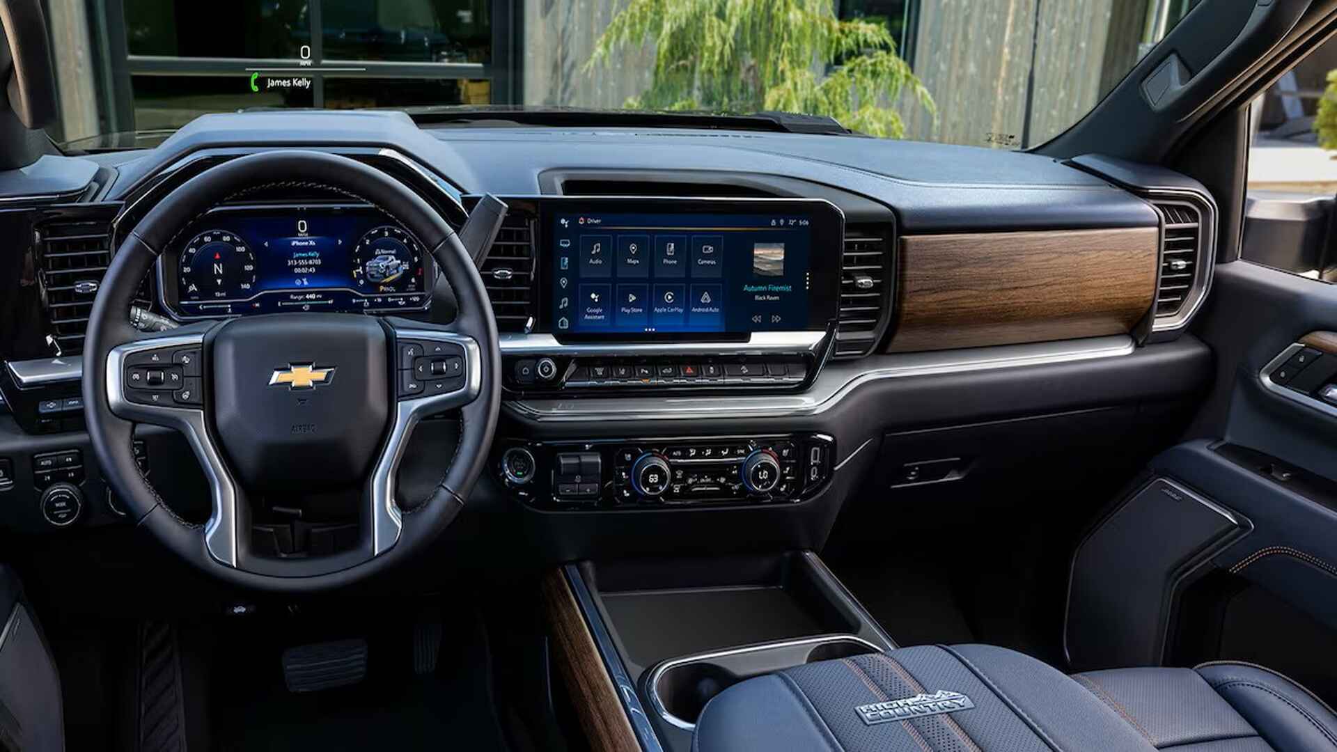 The Steering And Dashboard Of The 2024 Chevrolet Silverado 2500 HD