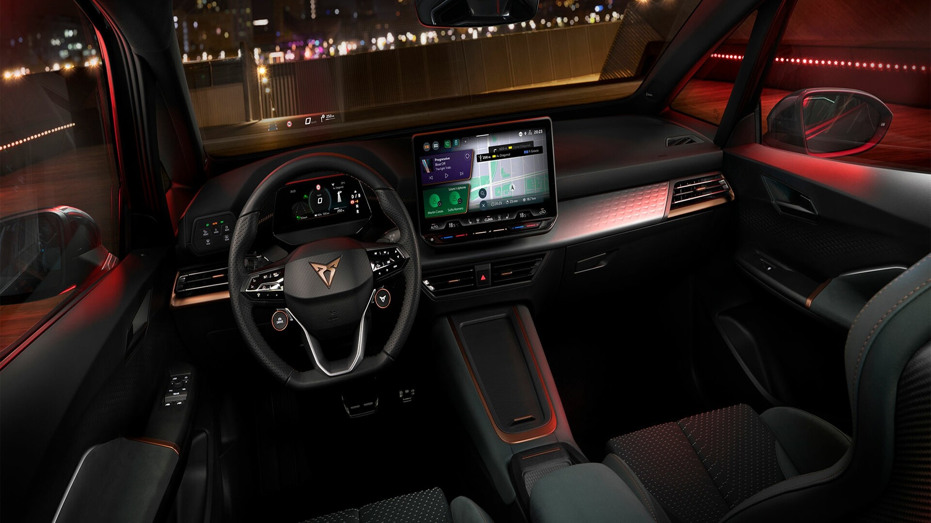 The Steering And Dashboard Of The Cupra Born VZ (Credits Cupra)