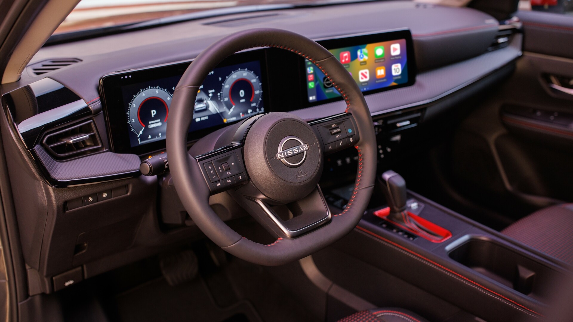 The Steering, Dashboard, And Central Console Of A 2025 Nissan Kicks (Credits Nissan)
