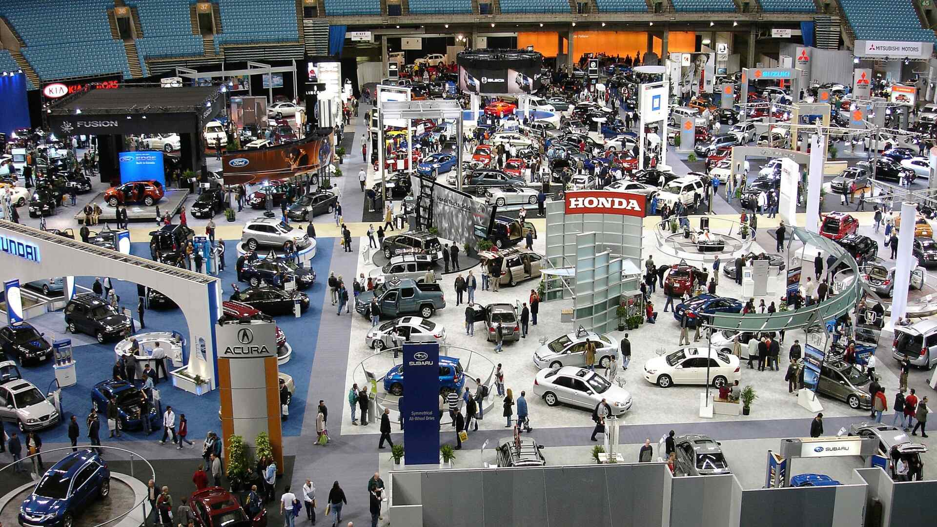 Vancouver International Auto Show Aerial View