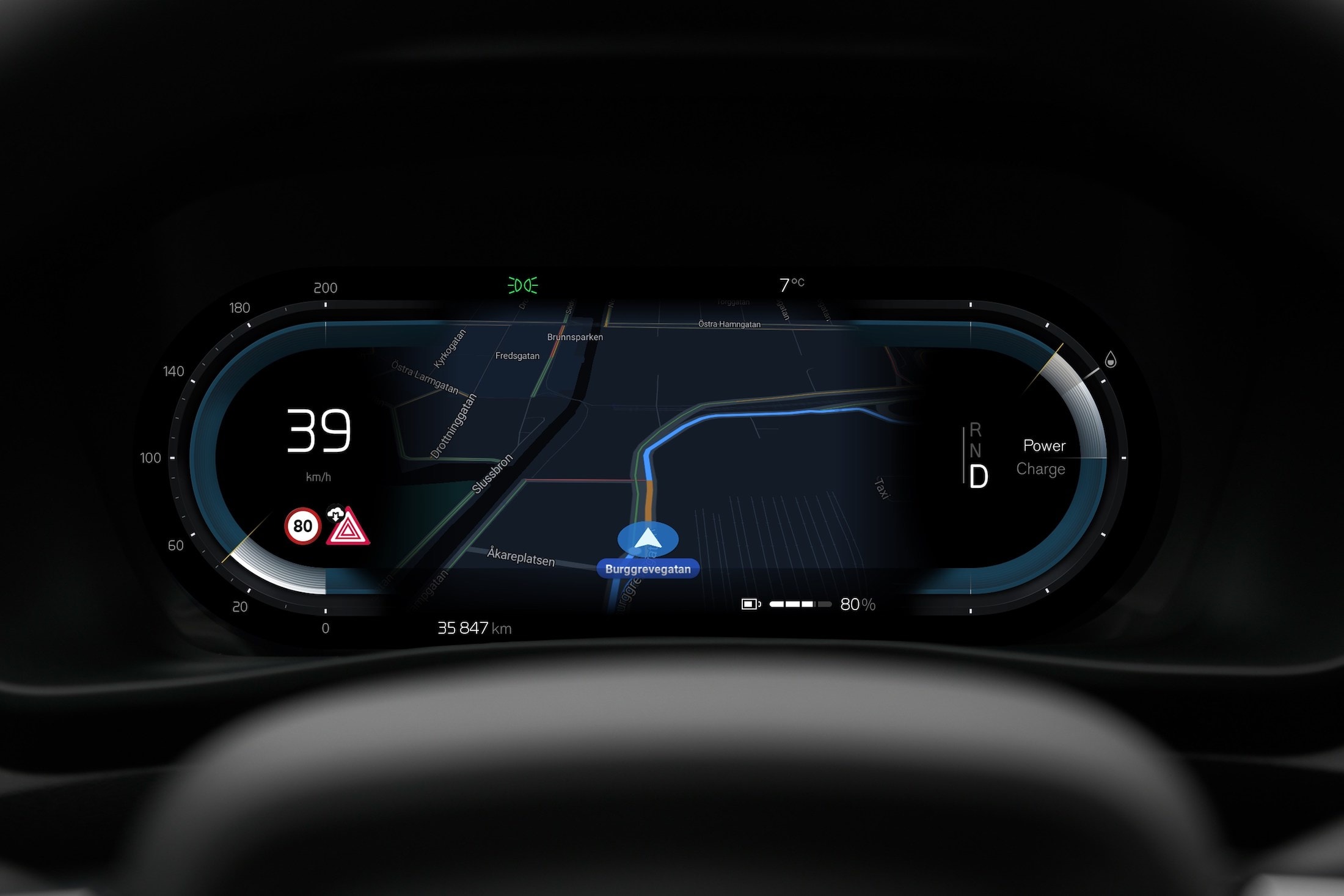 Volvo's Connected Safety Feature Alerting Drivers of Accidents Ahead