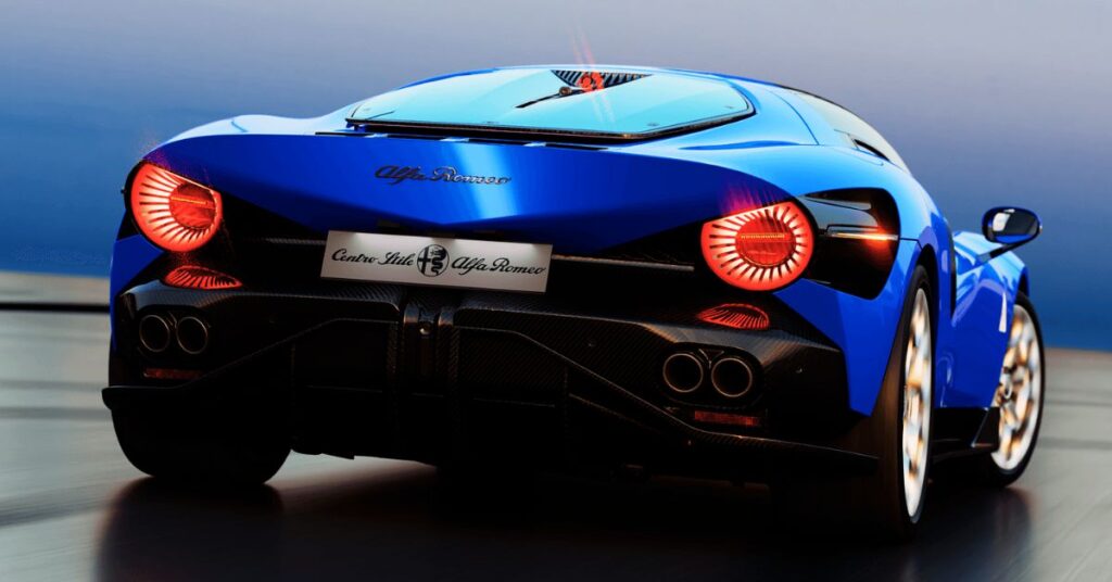 Alfa Romeo Introduces New Royal Blue Color for Supercar on 33 Stradale Day 
