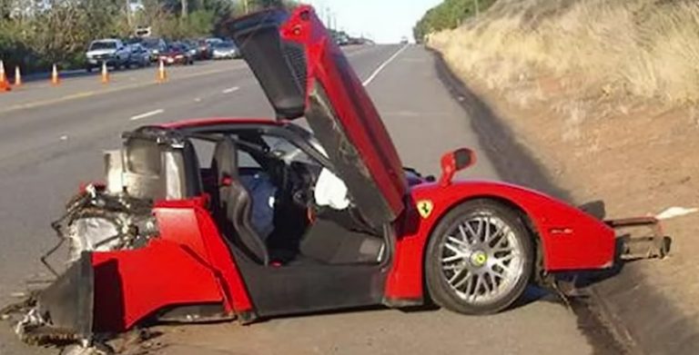 Accident Involving Ferrari Enzo Occurs on German Autobahn