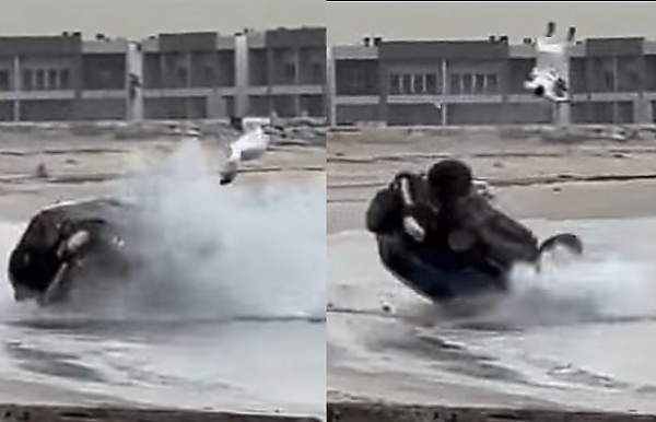 Driver Of A Toyota FJ Cruiser Launched Into The Air In Viral Beach Rollover In Kuwait
